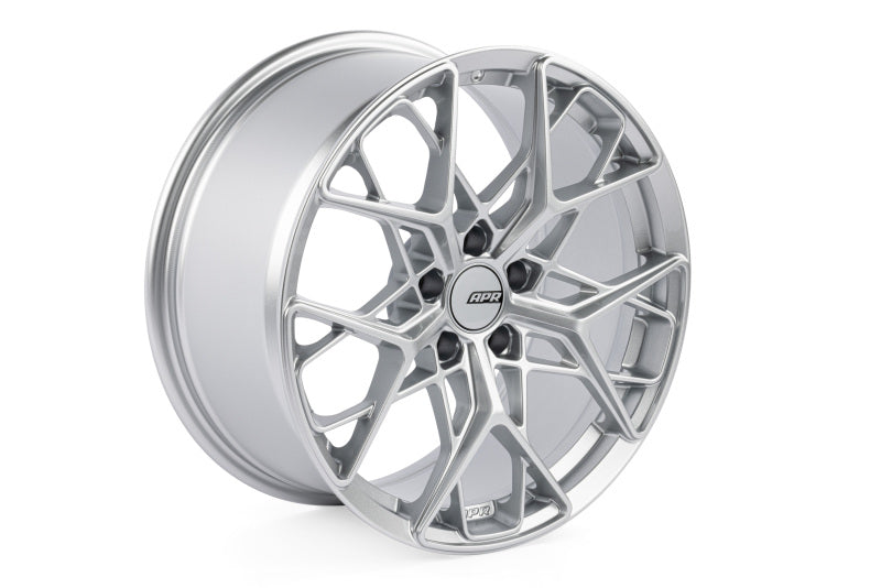 APR A02 Flow Formed - 20x9.0 - 5x112 - ET37 - 66.5mm Center Bore - Hyper Silver Wheel