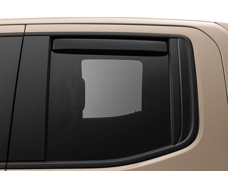 WeatherTech 19-26 Chevrolet Silverado 1500 Rear Rear Side Window Deflectors - Matte Blk