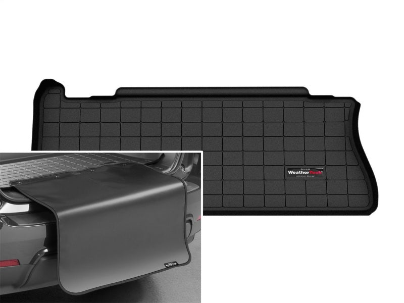 WeatherTech 2021+ Toyota Sienna (w/Spr Tire) Cargo Liner w/Bumper Protec - Blk (Behind 3rd Rw Seat)