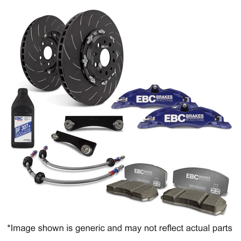 EBC Racing 2023+ Nissan 400Z Blue Apollo-6 Calipers 380mm Rotors Front Big Brake Kit