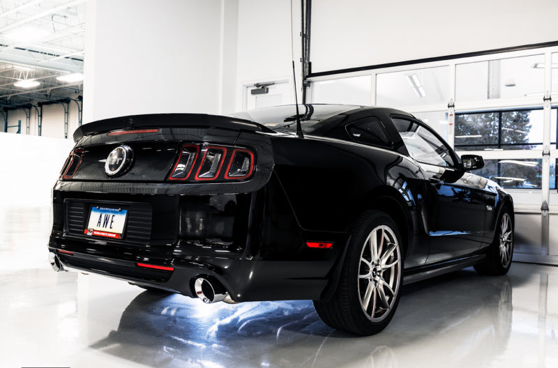 AWE Tuning S197 Mustang GT Axle-Back Exhaust - Touring Edition (Chrome Silver Tips)