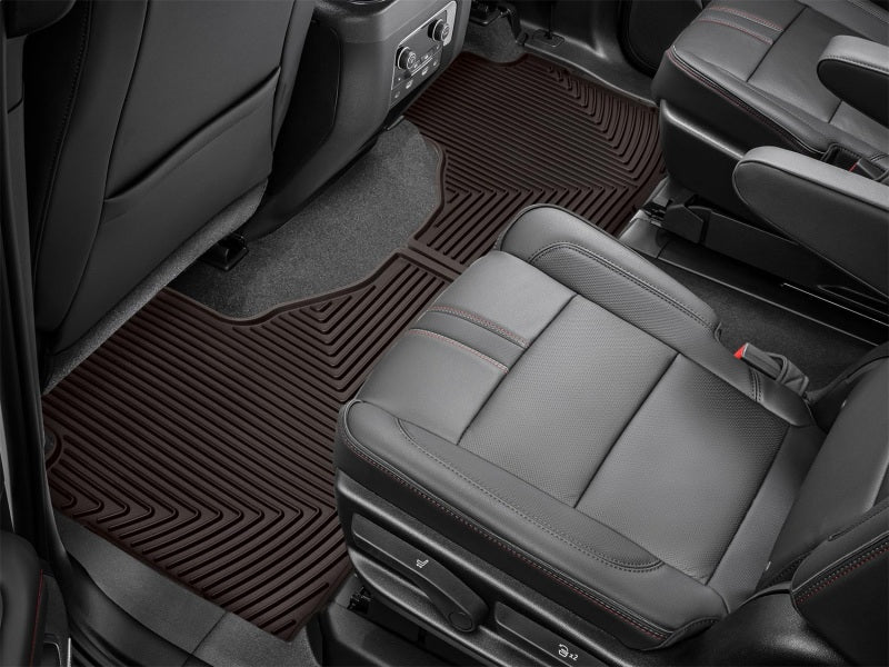 WeatherTech 2021+ Cadillac Escalade Rear Rubber Mats - Cocoa