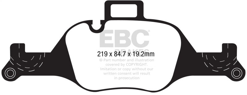 EBC 17+ BMW 530 2.0L Turbo (G30) Ultimax Front Brake Pads
