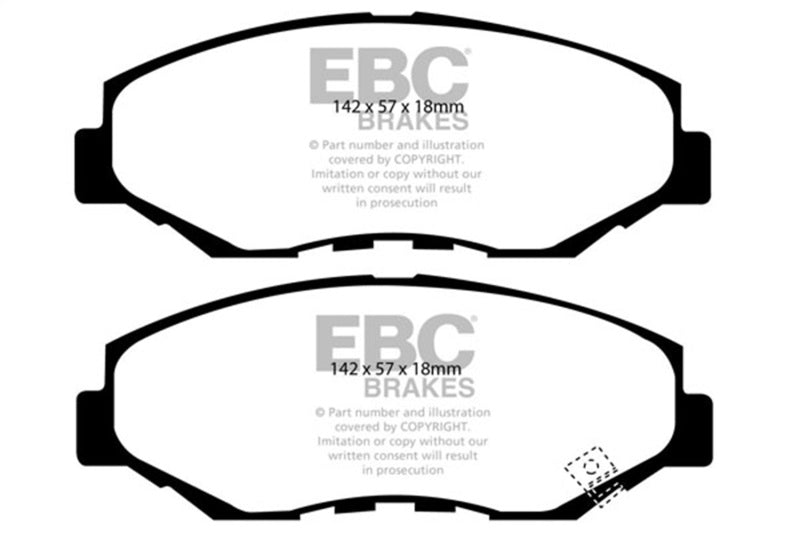 EBC 13-15 Acura ILX 1.5L Hybrid Bluestuff Front Brake Pads