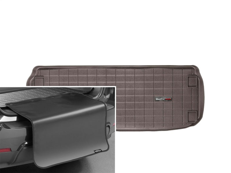 WeatherTech 2013+ Nissan Pathfinder Cargo With Bumper Protector - Cocoa
