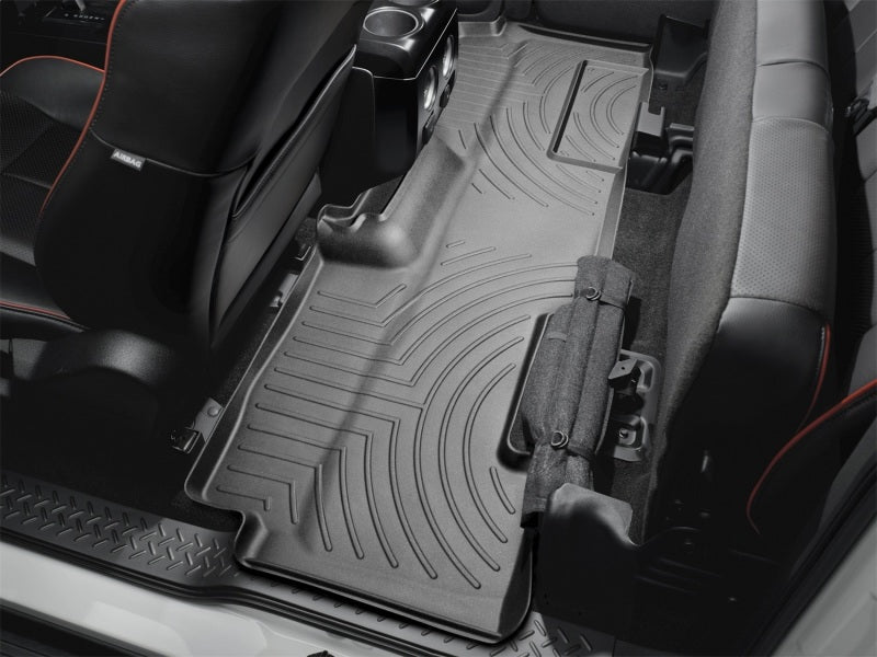WeatherTech 09+ Ford F150 Super Cab Rear FloorLiner - Black