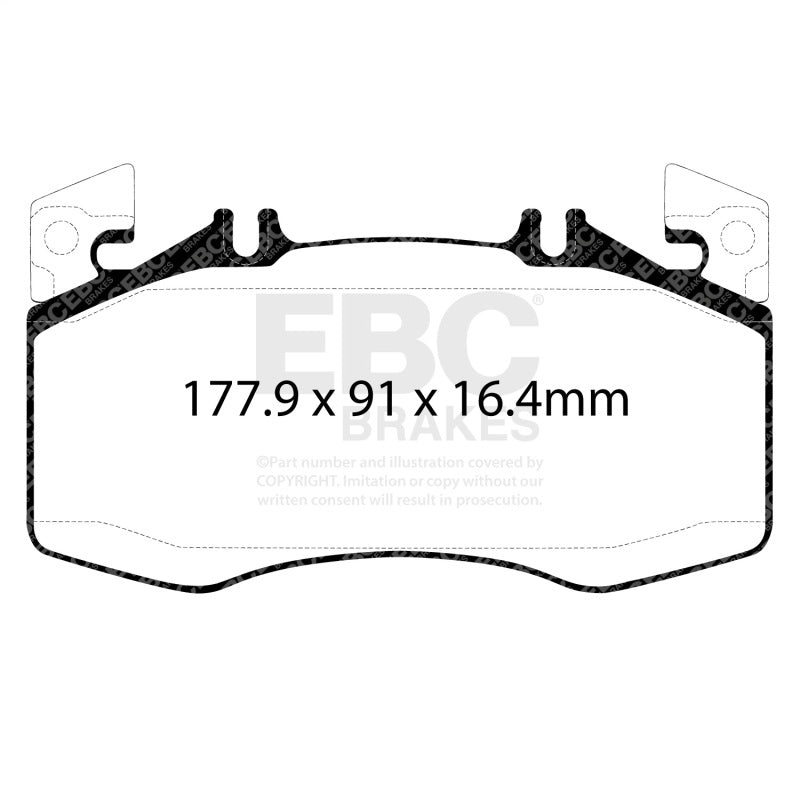 EBC 2020+ Mercedes-Benz CLA45 AMG 2.0T (C118) Redstuff Front Brake Pads