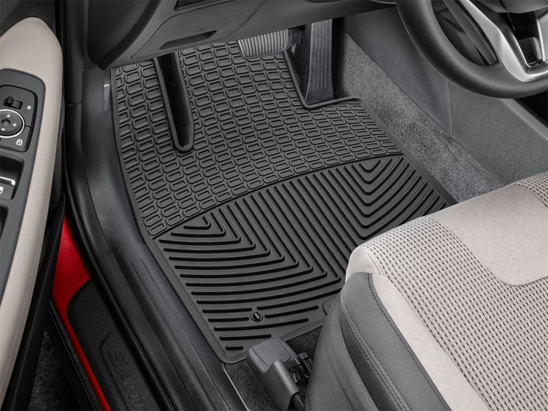 WeatherTech 19-20 Hyundai Santa Fe Front Rubber Mats - Black