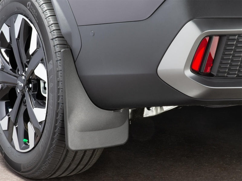 WeatherTech 23-24 Kia Sportage (Incl. Hybrid/Plug-In Hybrid) No Drill Rear MudFlaps - Black