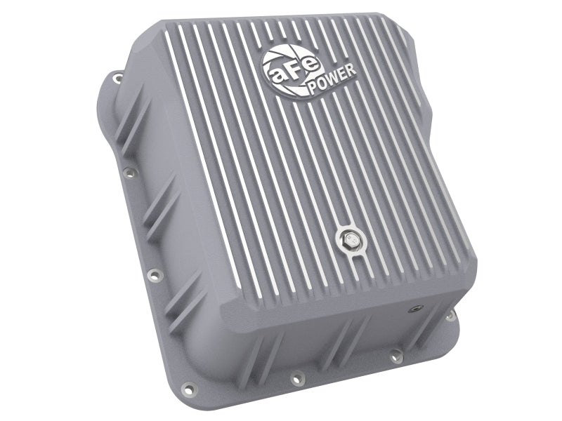 aFe Transmission Pan Cover (Raw); GM Diesel Trucks 01-14 V8-6.6L (td)