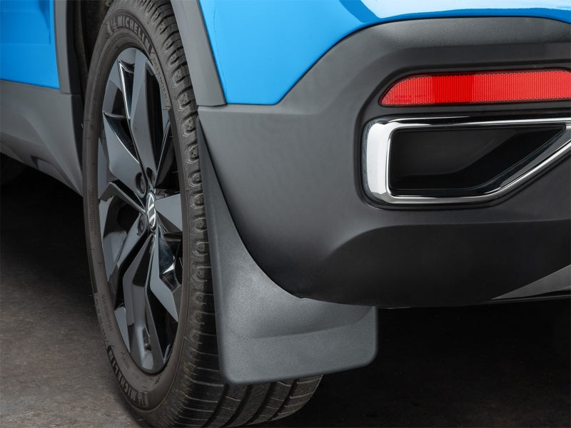 WeatherTech 21-25 Volkswagen Taos Rear Mudflaps - Black