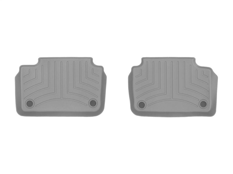 WeatherTech 19-22 Volvo S60 Plug-In Hybrid 2nd Row 2pc Rear FloorLiner - Grey