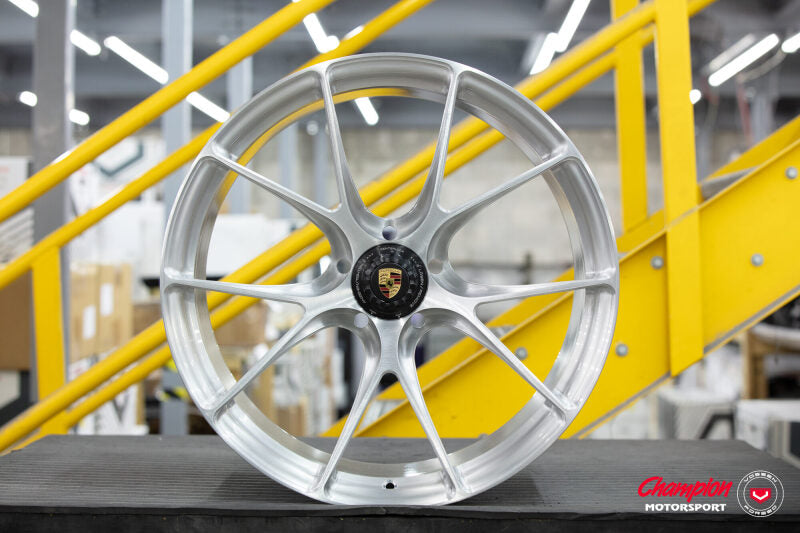 Vossen X Champion RS74 20X9.5 / ET50 / Brushed Gloss Clear Wheel / Centerlock / 911 GT3RS 991 Front