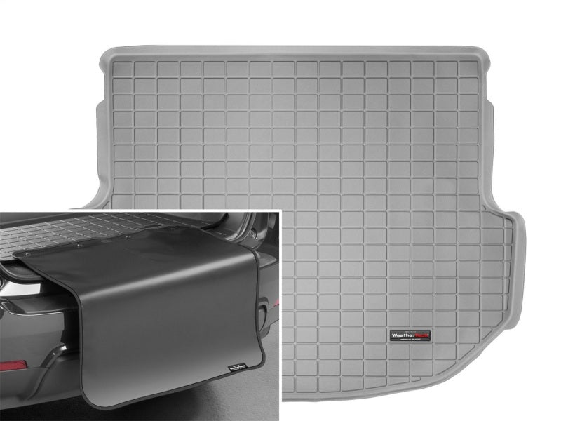 WeatherTech 13+ Hyundai Santa Fe Sport Cargo Liner w/ Bumper Protector - Grey