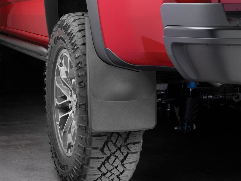 WeatherTech 2017+ Chevrolet Colorado No Drill Mudflaps - Black (ZR2 Model Only)