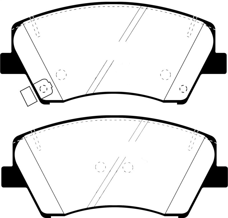 EBC 2017+ Hyundai Elantra 1.4L Turbo Ultimax2 Front Brake Pads