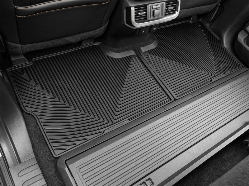 WeatherTech 2021+ Ford F-150 SuperCrew/Raptor Rear Rubber Mats - Black