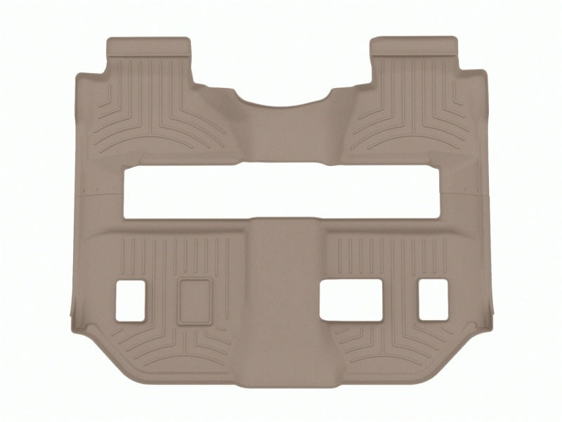 WeatherTech 15-20 Cadillac Escalade ESV Rear FloorLiner HP - Tan (2pc - 2nd Row Bench & 3rd row)