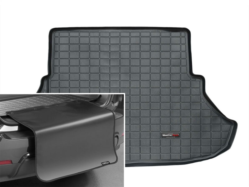 WeatherTech 08-17 Mitsubishi Lancer Cargo Liner w/Bumper Protector-Black (Not Evolution model 08-15)