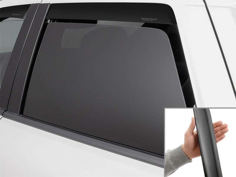 WeatherTech 11-26 Dodge Durango Rear Rear Side Window Deflectors - Matte Blk