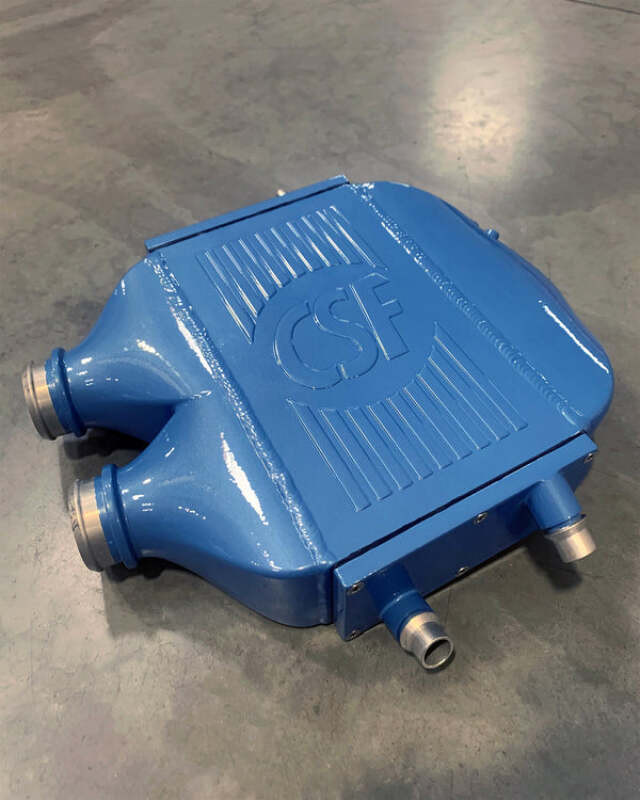 CSF 2014+ BMW M3/M4 (F8X) Top Mount Charge-Air-Cooler - Yas Marina Blue