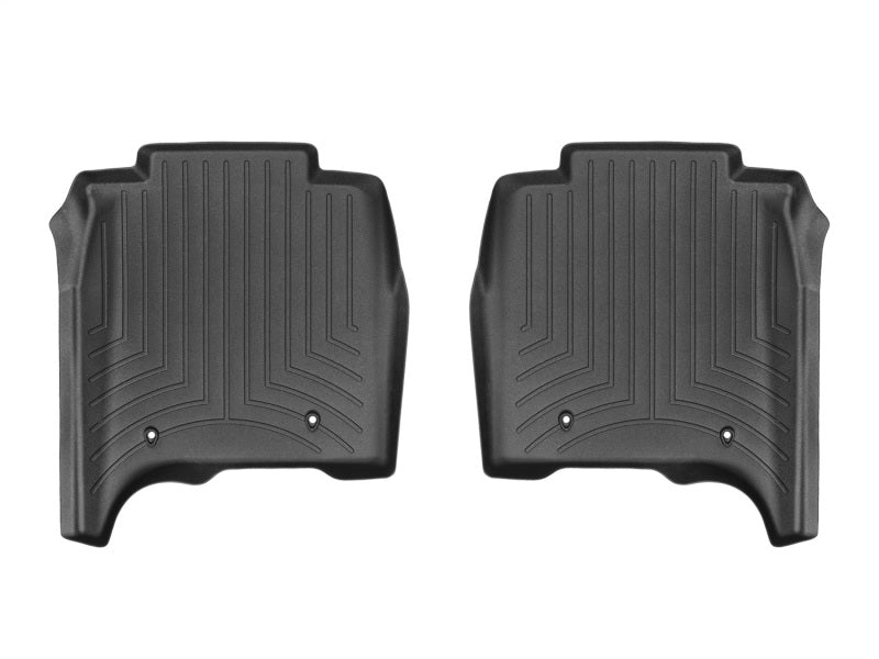 WeatherTech 14-16 Land Rover-Range Rover Rear FloorLiner - Black Long Wheelbase w/ 2nd Row Console