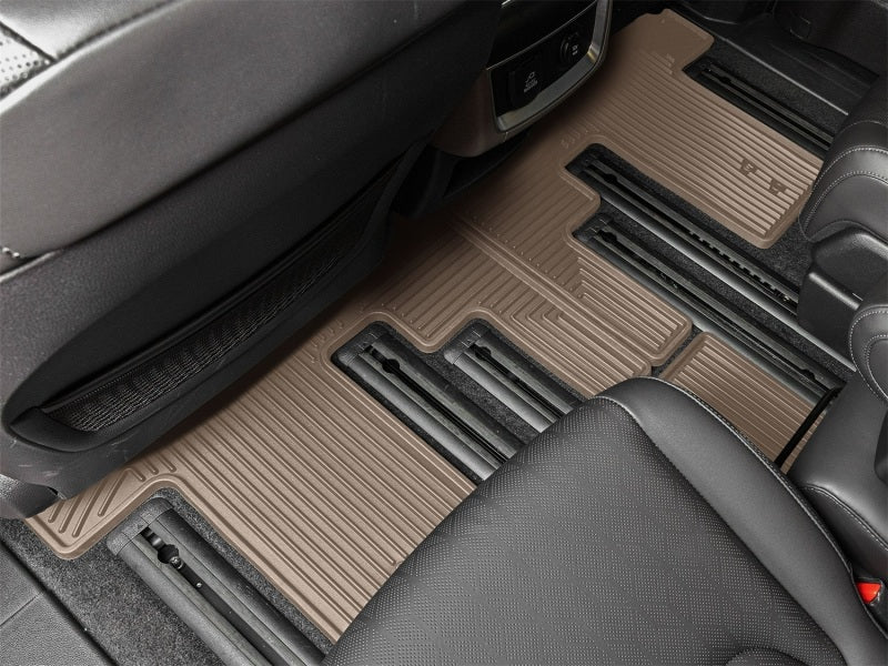 WeatherTech 22-26 Kia Carnival 2nd Row Rear All-Weather Floor Mats - Tan