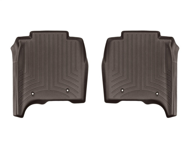 WeatherTech 14-16 Land Rover-Range Rover Rear FloorLiner - Cocoa Long Wheelbase w/ 2nd Row Console