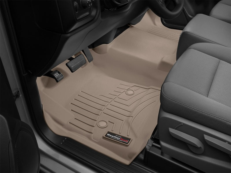 WeatherTech 14+ Chevrolet Silverado Front Floorliner OTH - Tan