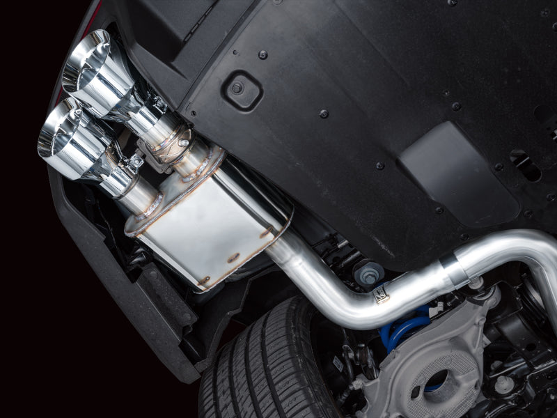 AWE 2024 Ford Mustang Dark Horse S650 RWD SwitchPath Cat-Back Exhaust w/ Quad Chrome Silver Tips