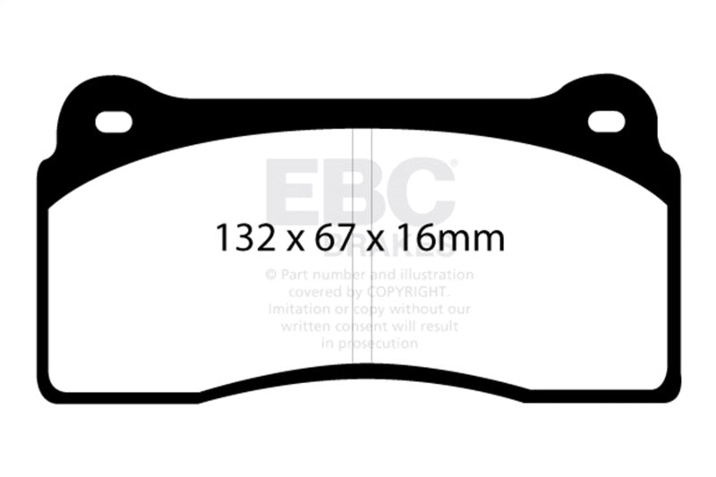 EBC Racing 2017+ Tesla Model 3 (RWD) RP-X Front Brake Pads
