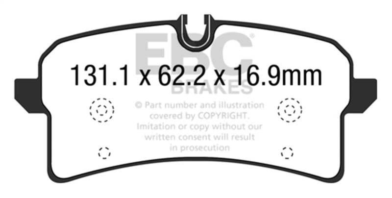 EBC 2015+ Audi RS7 4.0TT Bluestuff Rear Brake Pads