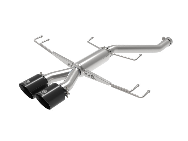 aFe Takeda 2.5in 304SS Axle-Back Exhaust System 17-19 Honda Civic Type R L4-2.0L (t) - Black Tip