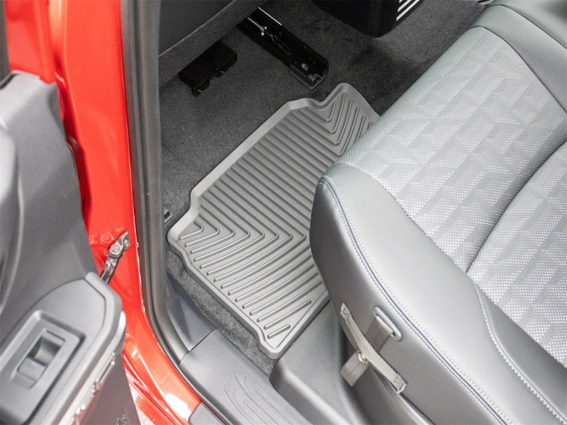 WeatherTech 24-26 Toyota Tacoma 2nd Row Rear All-Weather Floor Mats - Grey