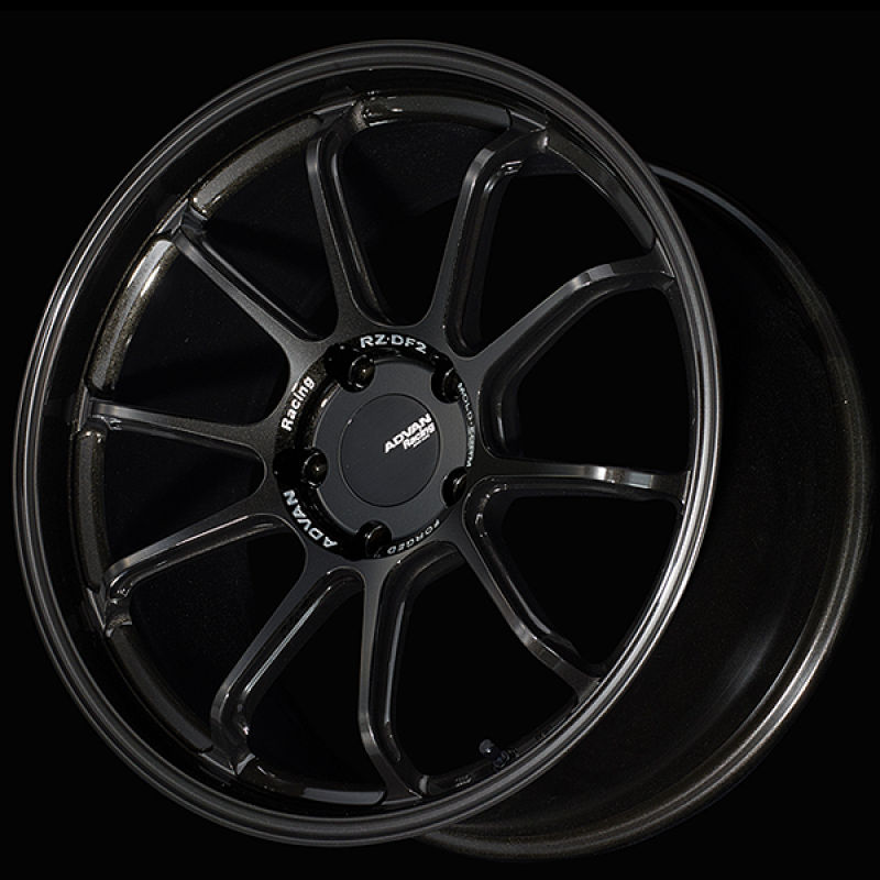 Advan RZ-DF2 for Porsche 20x8.5 / +50 Offset / 5x130 / 71.6mm Bore / Racing Titanium Black