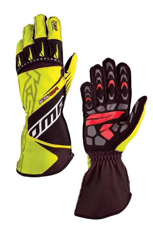 OMP KS-2R GLOVES MY2022 WHITE/RED SIZE L
