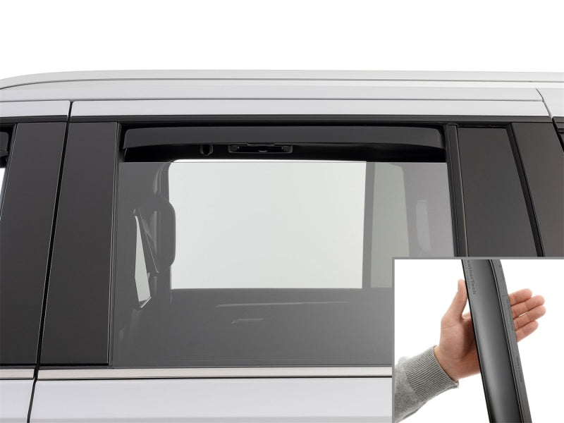 WeatherTech 21-26 Cadillac Escalade-ESV Rear Rear Side Window Deflectors - Matte Blk