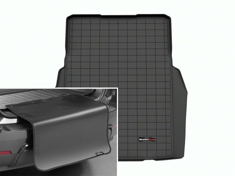 WeatherTech 2024 BMW i7 M70 Cargo Liners W/ Bumper Protector - Black
