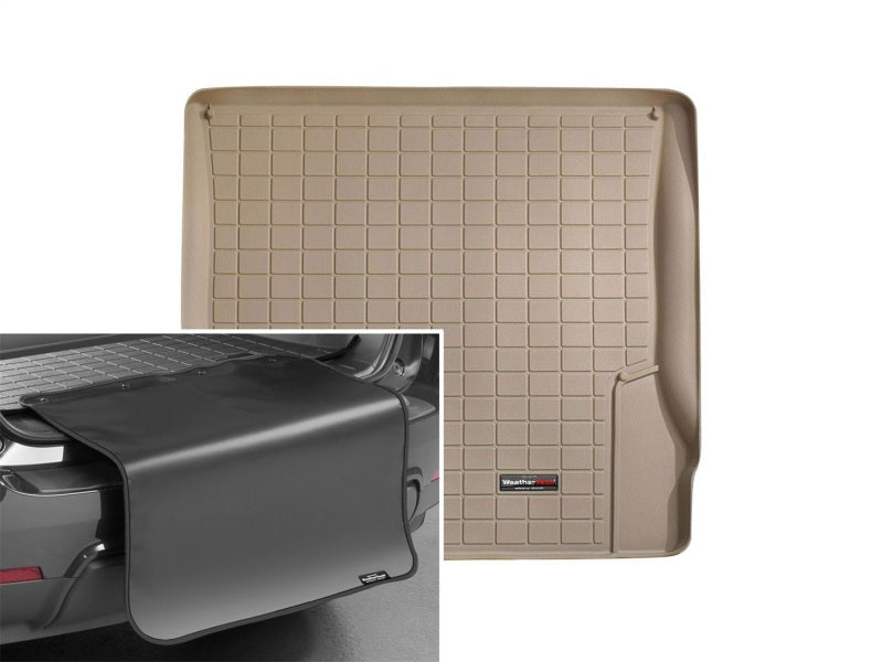 WeatherTech 07-10 Jeep Wrangler Unlimited Cargo With Bumper Protector - Tan