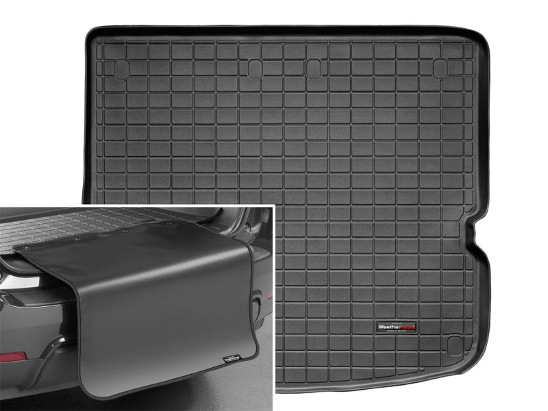 WeatherTech 07-12 Hyundai Veracruz Cargo Liners w/ Bumper Protector - Black (Fits Behind 2nd Row)