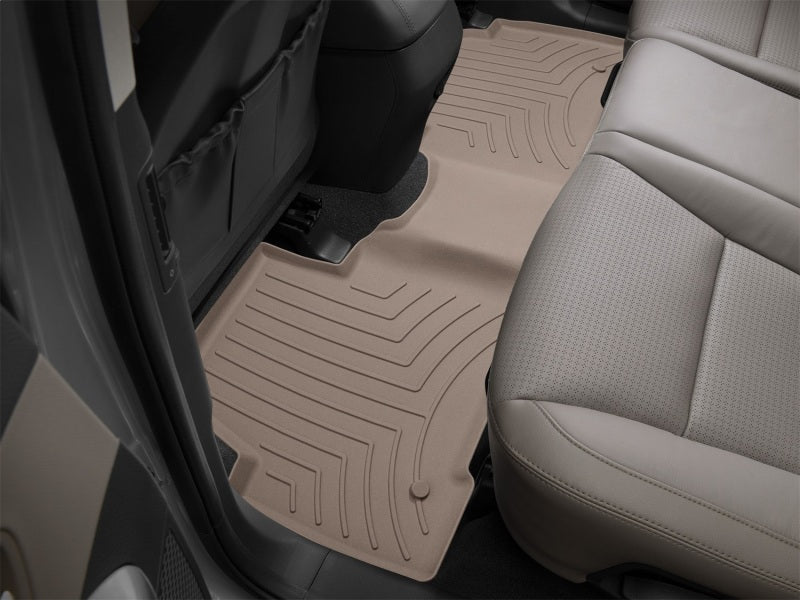 WeatherTech 13-18 Hyundai Santa Fe Rear FloorLiner HP - Tan