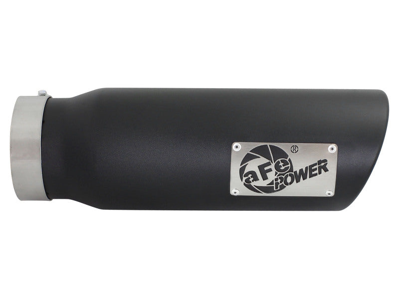aFe Diesel Exhaust Tip Bolt On Black 4in Inlet x 5in Outlet x 15in