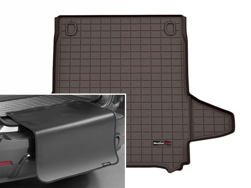 WeatherTech 24-26 Porsche Panamera Trunk Cargo Liner w/Bumper Protector - Cocoa
