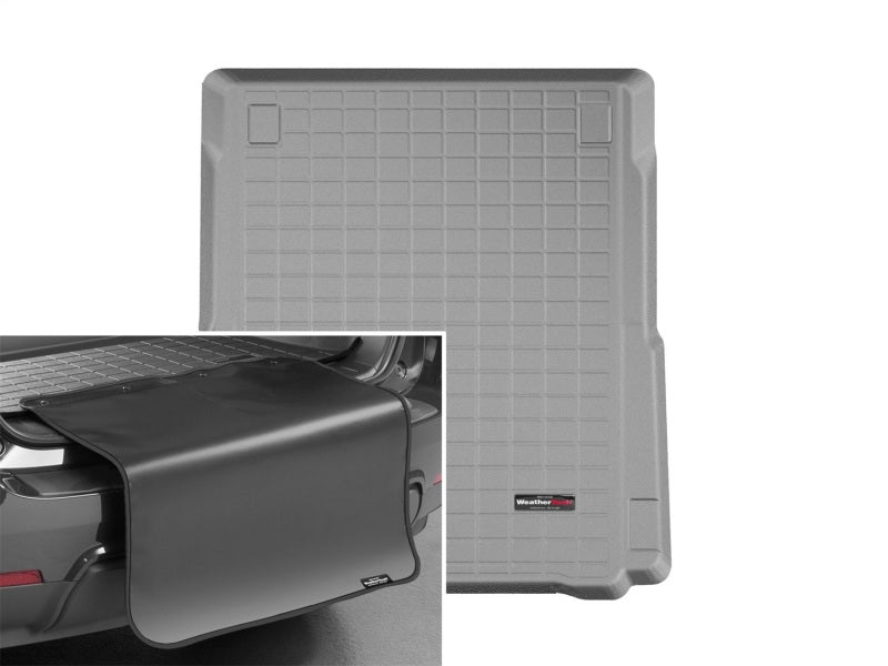 WeatherTech 2018+ Porsche Panamera E-Hybrid Cargo Liner w/Bumper Protector - Grey
