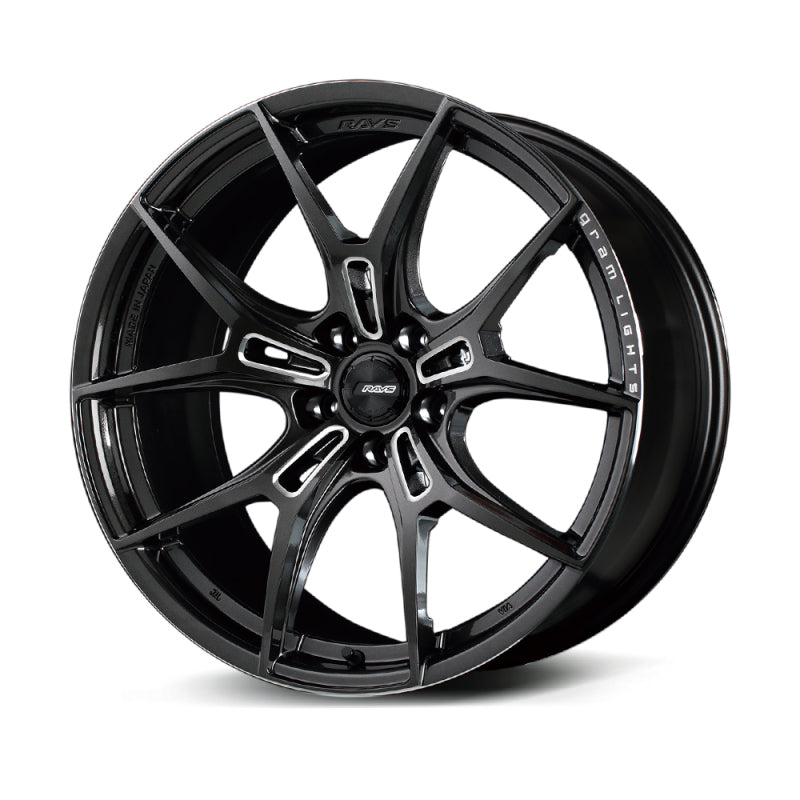 Gram Lights 57FXZ 19x9.5 +25 5x112 Super Dark Gunmetal and Machining Rim Edge DC Wheel