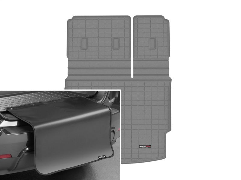 WeatherTech 2021+ Nissan Rogue Cargo With Bumper Protector - Grey