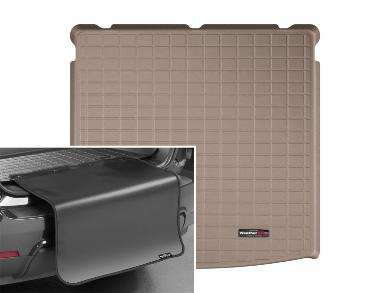 WeatherTech 2018+ Volkswagen Tiguan Cargo Liner w/ Bumper Protector - Tan (5 Passenger Seating)