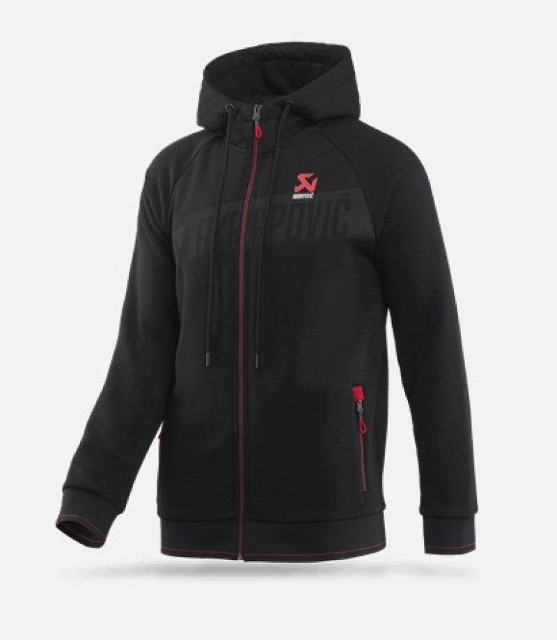 Akrapovic Mens Corpo Zip Hoodie Black - Small