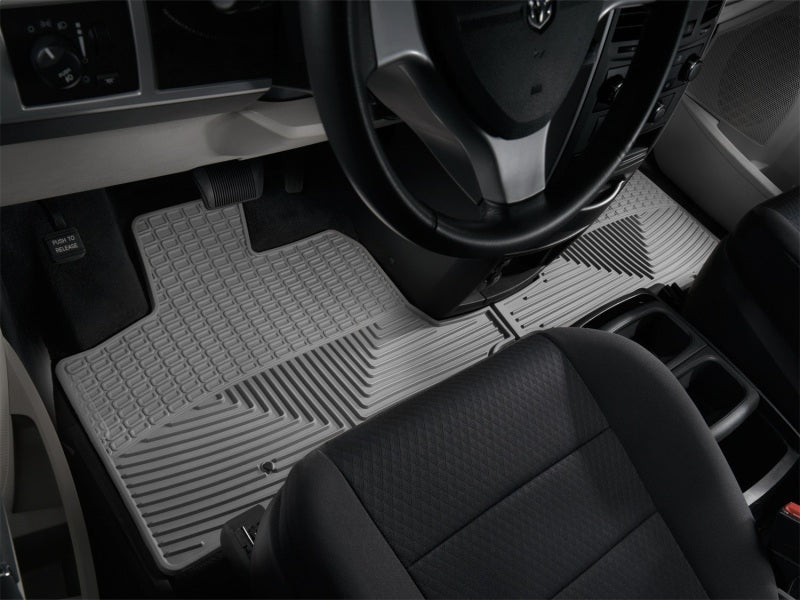 WeatherTech 08+ Chrysler Town & Country Front Rubber Mats - Grey