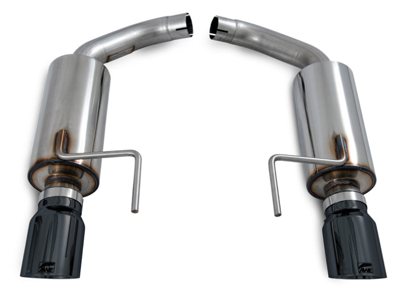 AWE Tuning S550 Mustang EcoBoost Axle-Back Exhaust - Touring Edition (Diamond Black Tips)